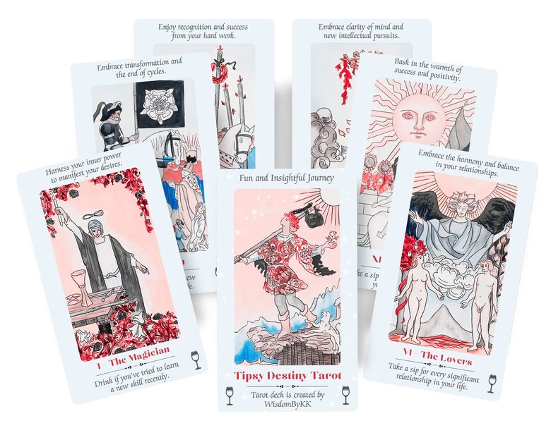Tipsy Destiny Tarot cards