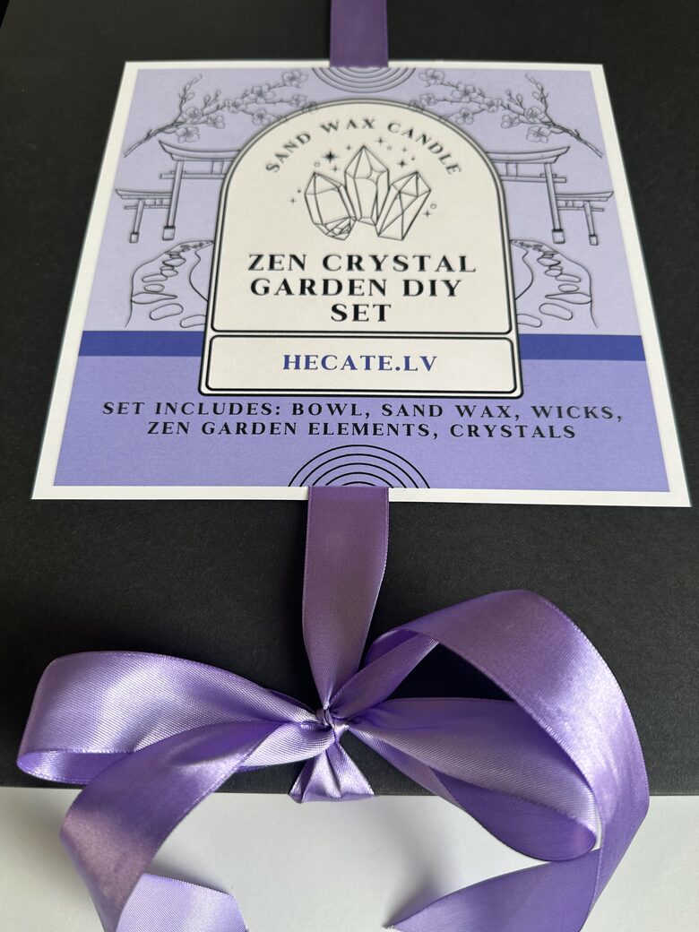 ZEN Crystal Garden Kit with Pearl Wax Candle
