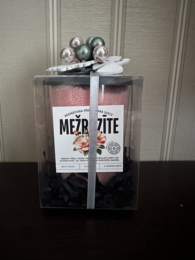 Aromātiska Pērļu svece - Mežrozīte