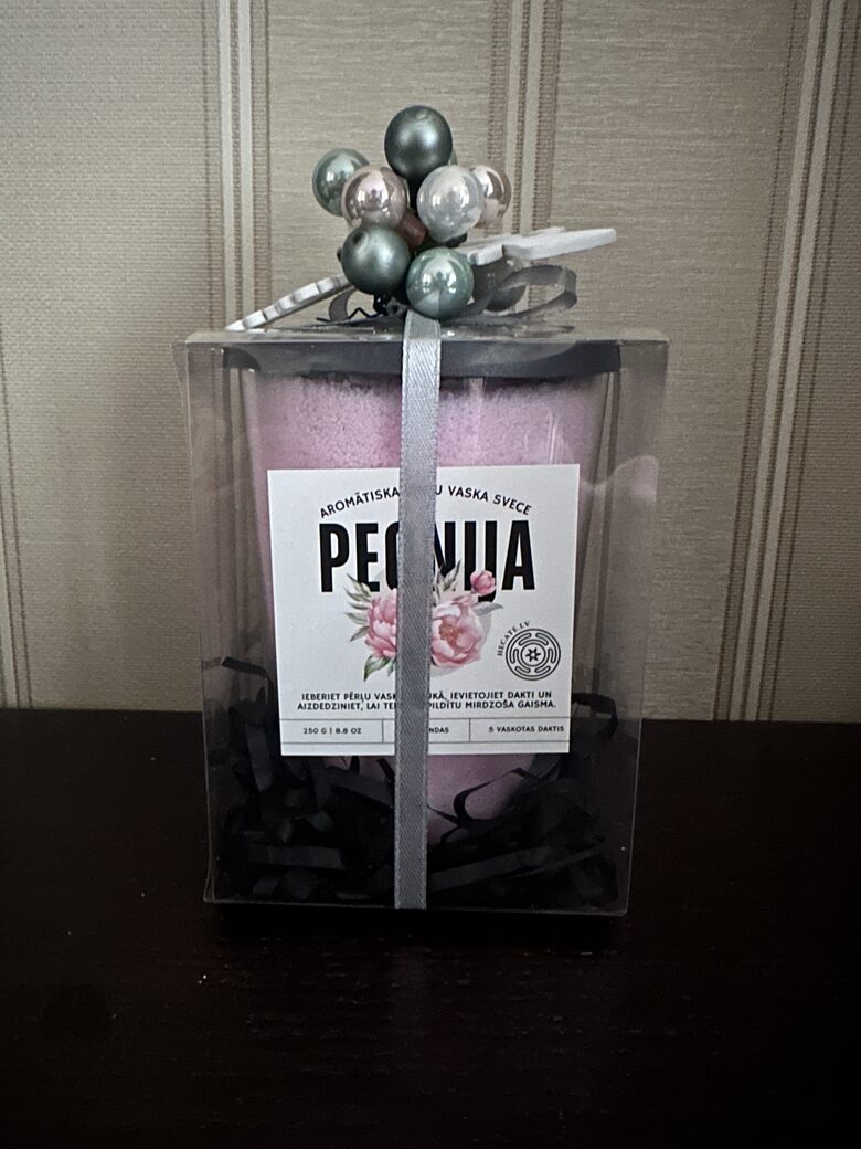 Aromātiska Pērļu svece - Peonija