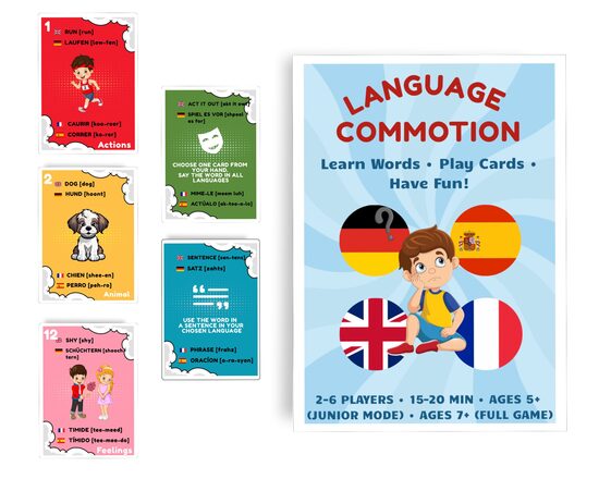 Language Commotion – Mācies vārdus • Spēlē kārtis