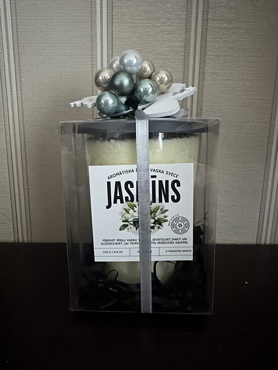 Aromātiska Pērļu svece - Jasmīns