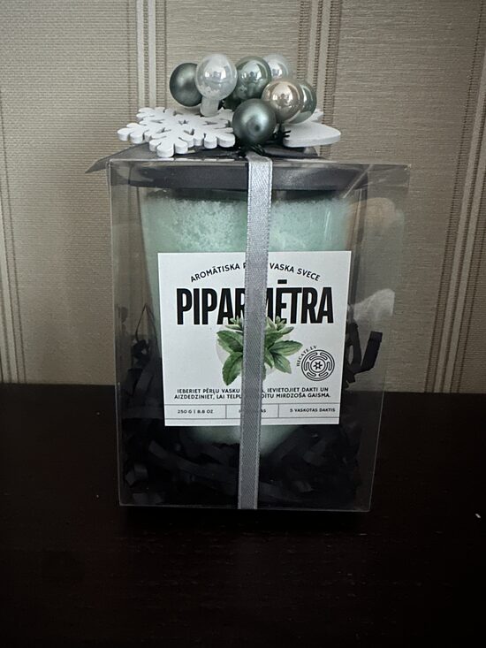 Aromātiska Pērļu svece - Piparmētra