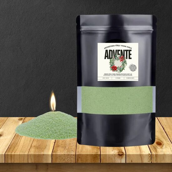 Aromārtiska pērļu vaska svece Advente