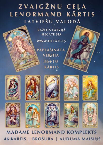 Zvaigžņu Ceļa Lenormand dāvanu kastītē