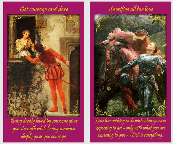 Romantic Angel oracle cards