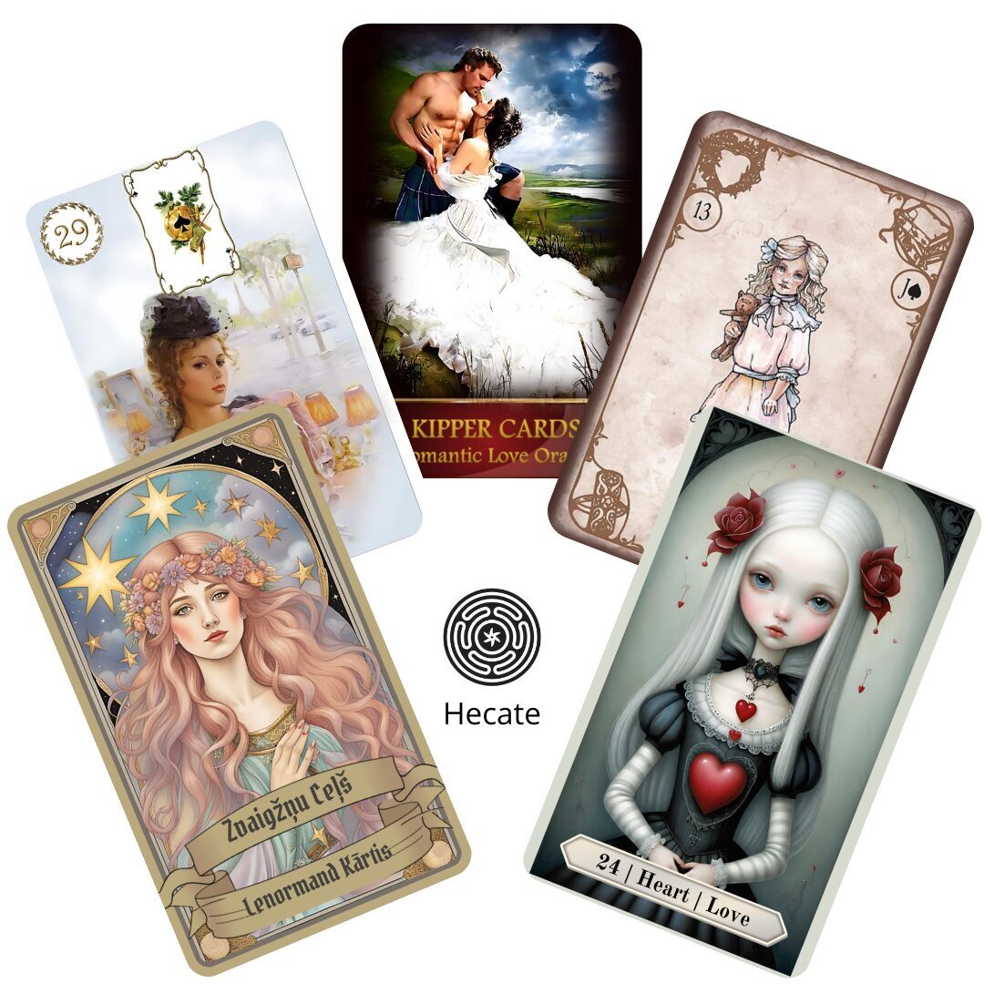 Lenormand kārtis. Kipper kārtis. Lenormand latviešu valodā. Zīlēšana ar Lenormand. kārtīm